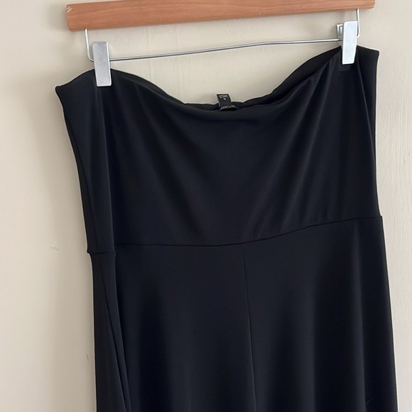 BANANA REPUBLIC maxi tube dress in black with front slit formal cocktail party - Picture 6 of 6